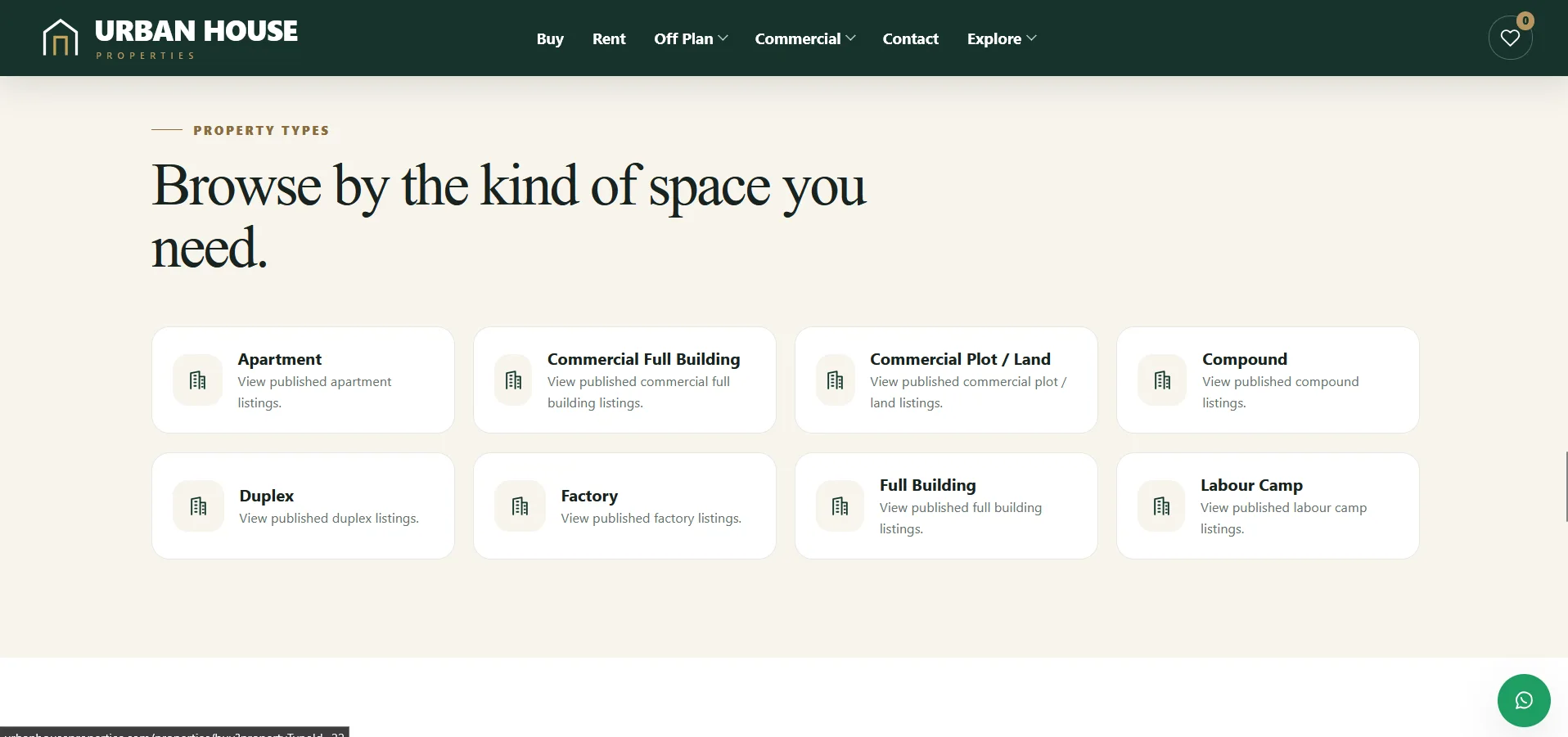 Urban House Properties — Dubai Real Estate Platform