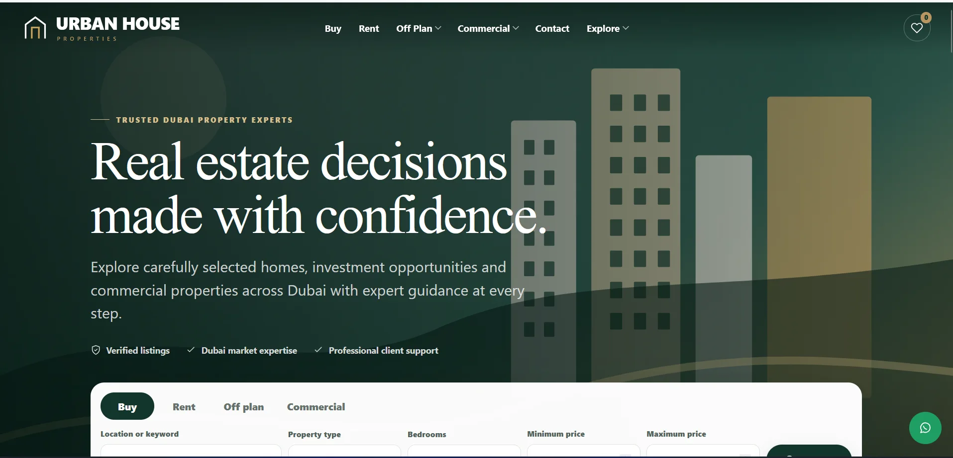 Urban House Properties — Dubai Real Estate Platform